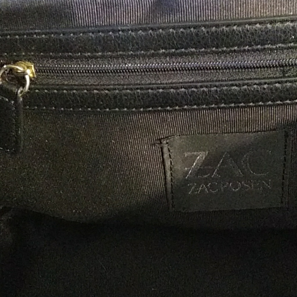 Zac Zac Posen black leather shoulder/handbag - Picture 6 of 8